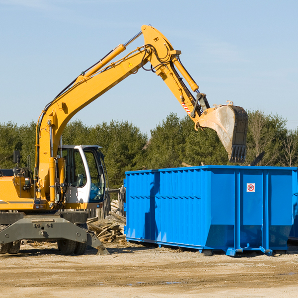 are there any restrictions on where a residential dumpster can be placed in Seymour WI